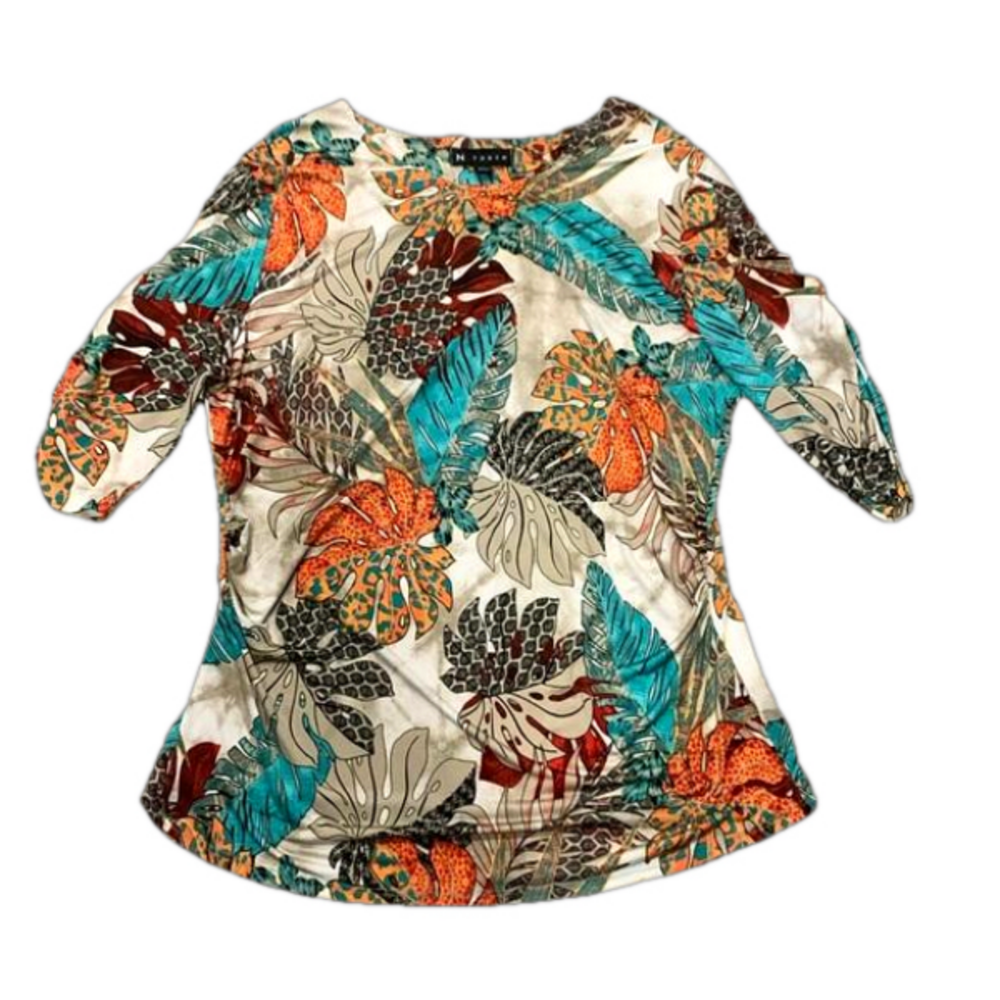 N Touch Medium Tropical Paradise Collection Blouse - Picture 1 of 7